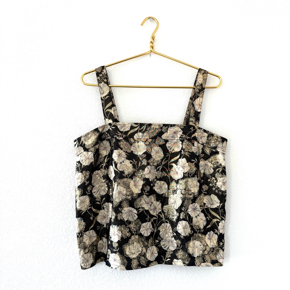 Louis Feraud Vintage Silk Blend Floral Camisole Top